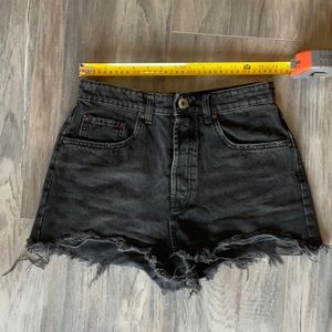 High waisted cutoffs